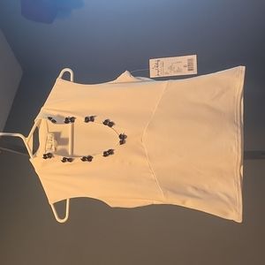 Joseph Ribkoff white sleeveless top, Size 6. New with tags.
